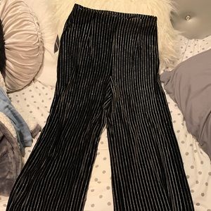 Glitter striped pants